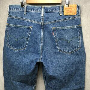 Levis Mens Jeans 550 Relaxed Fit Blue‎ size 38x30 Cotton Denim Zipper Fly